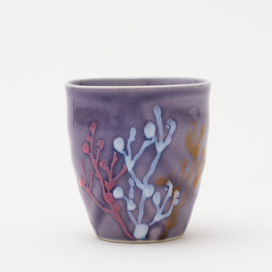 沖縄の海と縁起の良い珊瑚タンブラーペア/紅掛空色【結婚式 引き出物・ギフト】