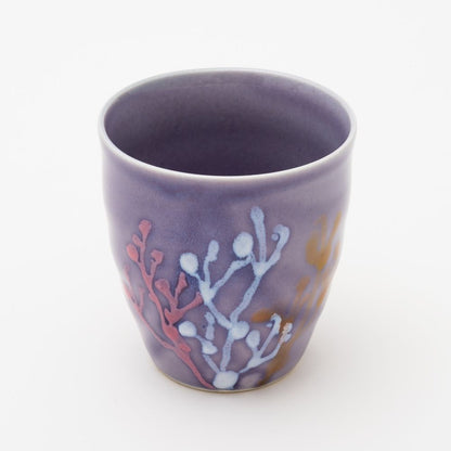 沖縄の海と縁起の良い珊瑚タンブラーペア/紅掛空色【結婚式 引き出物・ギフト】