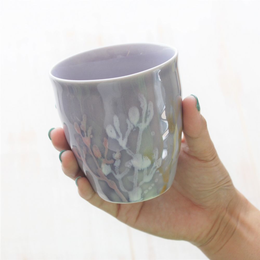 沖縄の海と縁起の良い珊瑚タンブラーペア/紅掛空色【結婚式 引き出物・ギフト】