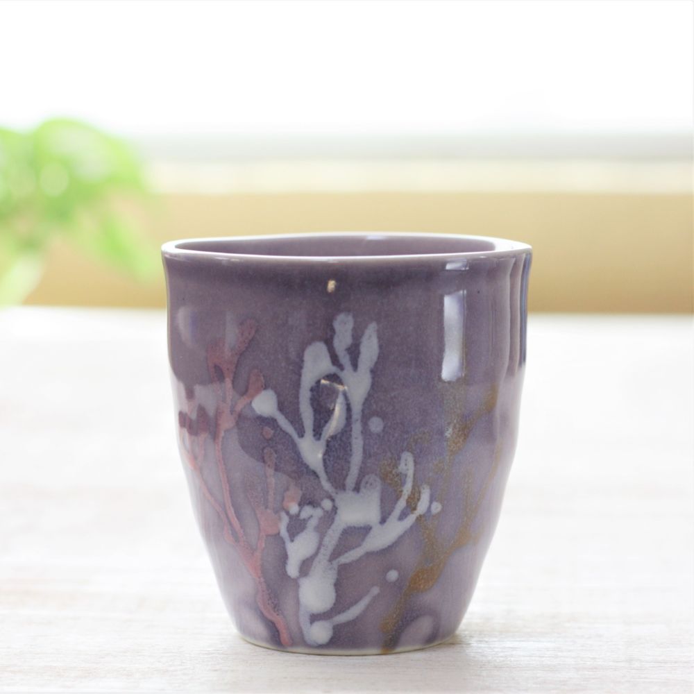 沖縄の海と縁起の良い珊瑚タンブラーペア/紅掛空色【結婚式 引き出物・ギフト】