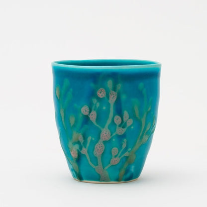 沖縄の海のと縁起の良い珊瑚タンブラーペア/水色【結婚式 引き出物・ギフト】