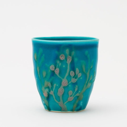 沖縄の海のと縁起の良い珊瑚タンブラーペア/水色【結婚式 引き出物・ギフト】