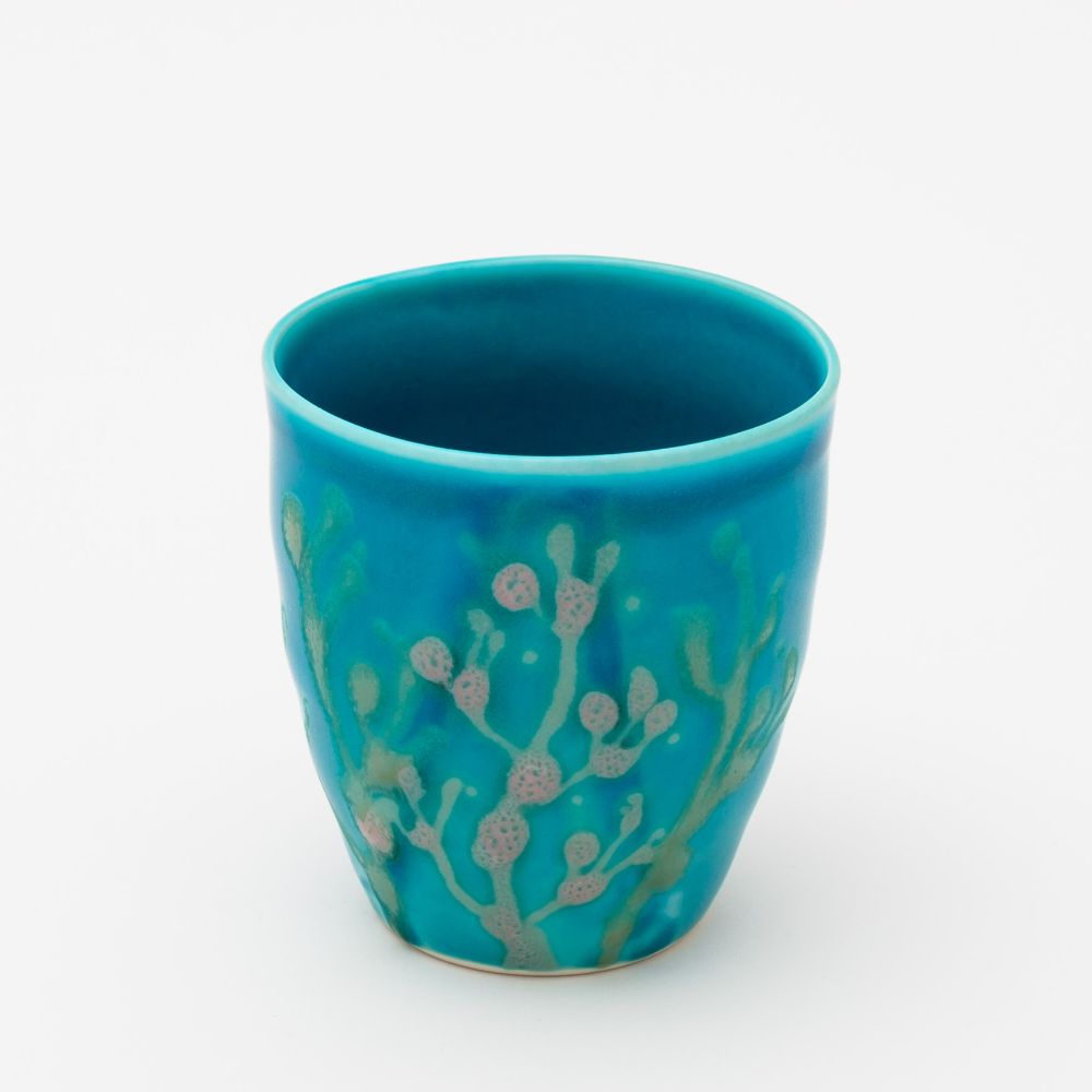 沖縄の海のと縁起の良い珊瑚タンブラーペア/水色【結婚式 引き出物・ギフト】