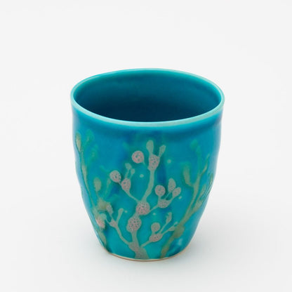 沖縄の海のと縁起の良い珊瑚タンブラーペア/水色【結婚式 引き出物・ギフト】