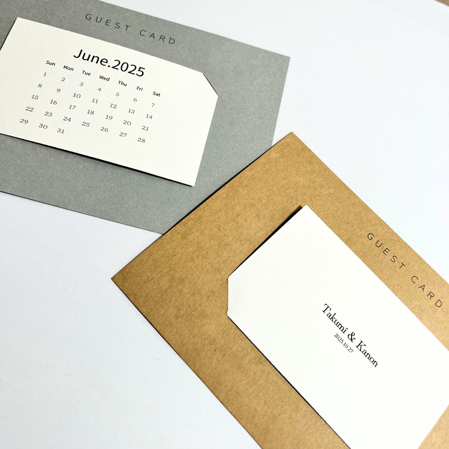 ゲストカード 台紙セット【結婚式 ペーパー 芳名帳】