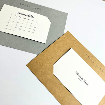 ゲストカード 台紙セット【結婚式 ペーパー 芳名帳】