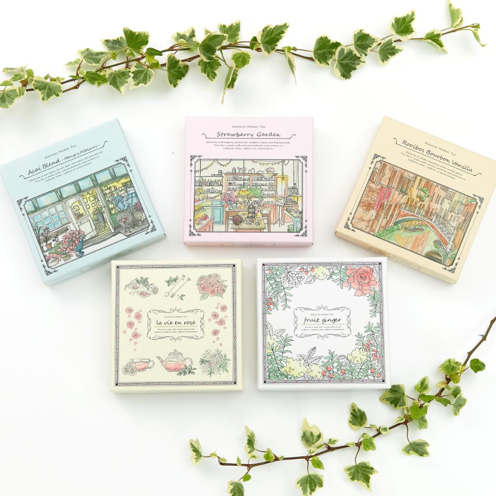 ハーブティーギフト 【ティーパックギフト】 5種ギフトBOX 【結婚式 ギフト 食品 引き菓子】