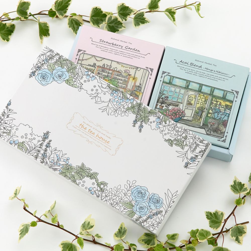 ハーブティーギフト 【ティーパックギフト】 アサイーブレンド(マンゴー&ハイビスカス)&ストロベリーガーデン 【結婚式 ギフト 食品 引き菓子】