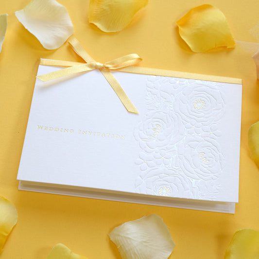 【Ti Amo】 招待状セット(印刷込み)/グレイスオレンジ/結婚式 招待状【結婚式 ペーパー 招待状】