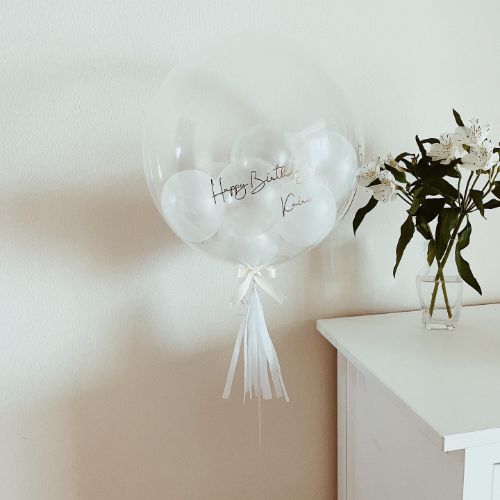 【バルーン装飾】bubble balloon　【結婚式　ウェルカムグッズ　バルーン　オーダーメイド】