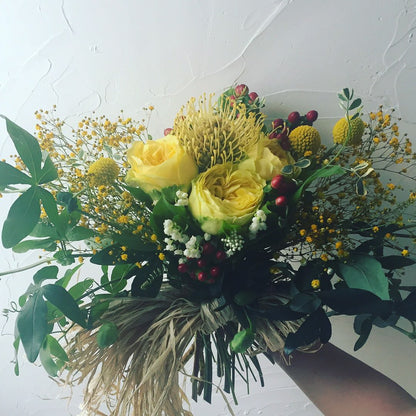 【生花】Wedding Bouquet 【結婚式 フラワー 生花 ブーケ ブートニア オーダーメイド】