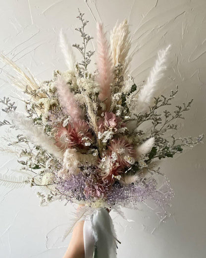 【ドライフラワー】dryflower bouquet 【結婚式 フラワー ドライフラワー ブーケ ブートニア オーダーメイド】