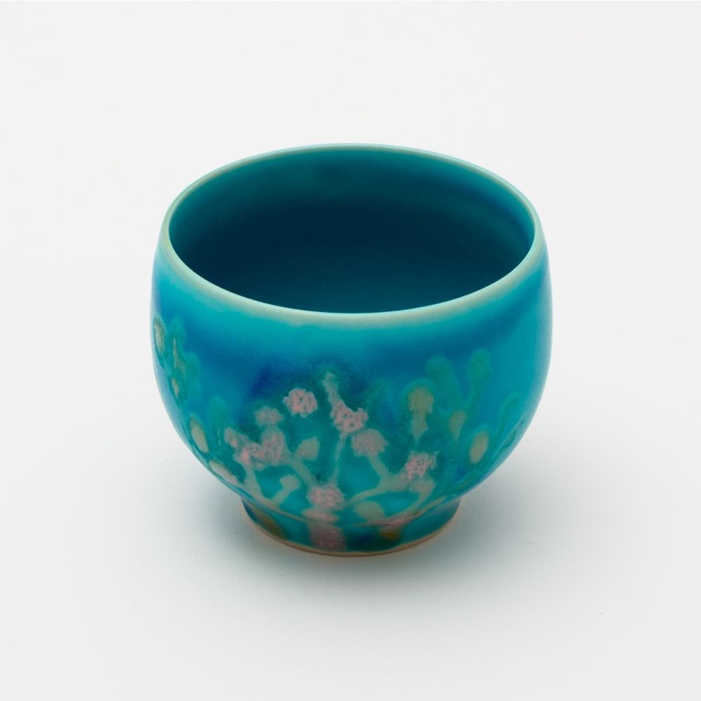 沖縄の海と縁起の珊瑚ボウルペア/スカイブルー 【結婚式 ギフト 引き出物 食器類】