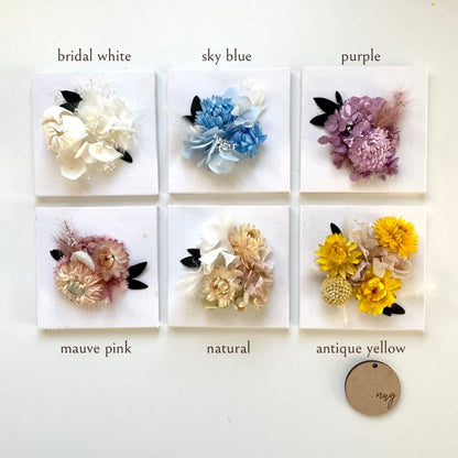 welcomeボード(似顔絵×ドライフラワー) 【41cm×31.8cm/オリジナル】 【結婚式 ウェルカムボード】