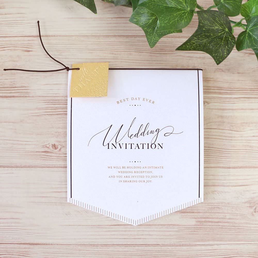 招待状セット クレール ホワイト【結婚式 ペーパー 招待状】