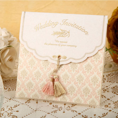 招待状セット フェリシア ピンク【結婚式 ペーパー 招待状】