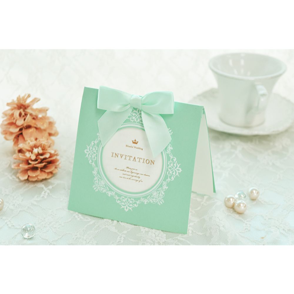 招待状セット マムール ミント【結婚式 ペーパー 招待状】