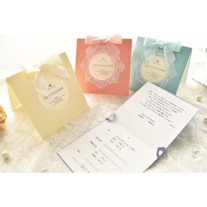 招待状セット マムール ミント【結婚式 ペーパー 招待状】