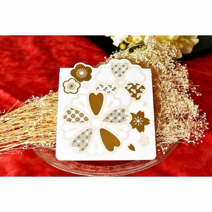 招待状セット 和花 白【結婚式 ペーパー 招待状】