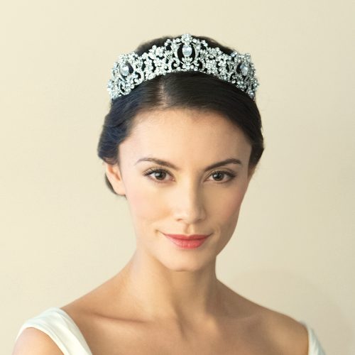 【正規品】Ivory & Co. アイボリー・アンド・コー Millicent ミリセント ブライダルティアラ クリスタル シルバー 結婚式 アクセサリー (IC-T10)【結婚式　アクセサリー　ティアラ　ヘッドドレス　ヘアアクセサリー】
