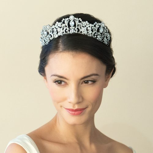 【レンタル】Ivory & Co. アイボリー・アンド・コー Millicent ミリセント ブライダルティアラ クリスタル シルバー 結婚式 アクセサリー (IC-T10-R)【結婚式　アクセサリー　ティアラ　ヘッドドレス　ヘアアクセサリー】