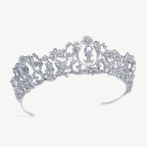 【レンタル】Ivory & Co. アイボリー・アンド・コー Millicent ミリセント ブライダルティアラ クリスタル シルバー 結婚式 アクセサリー (IC-T10-R)【結婚式　アクセサリー　ティアラ　ヘッドドレス　ヘアアクセサリー】