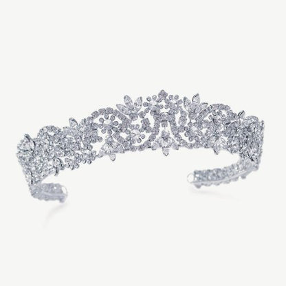 【正規品】Ivory & Co. アイボリー・アンド・コー Octavia オクタヴィア ブライダルティアラ クリスタル シルバー 結婚式 アクセサリー (IC-T12)【結婚式　アクセサリー　ティアラ　ヘッドドレス　ヘアアクセサリー】