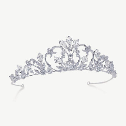 【正規品】Ivory & Co. アイボリー・アンド・コー Hepburn ヘップバーン ブライダルティアラ クリスタル シルバー 結婚式 アクセサリー (IC-T13)【結婚式　アクセサリー　ティアラ　ヘッドドレス　ヘアアクセサリー】
