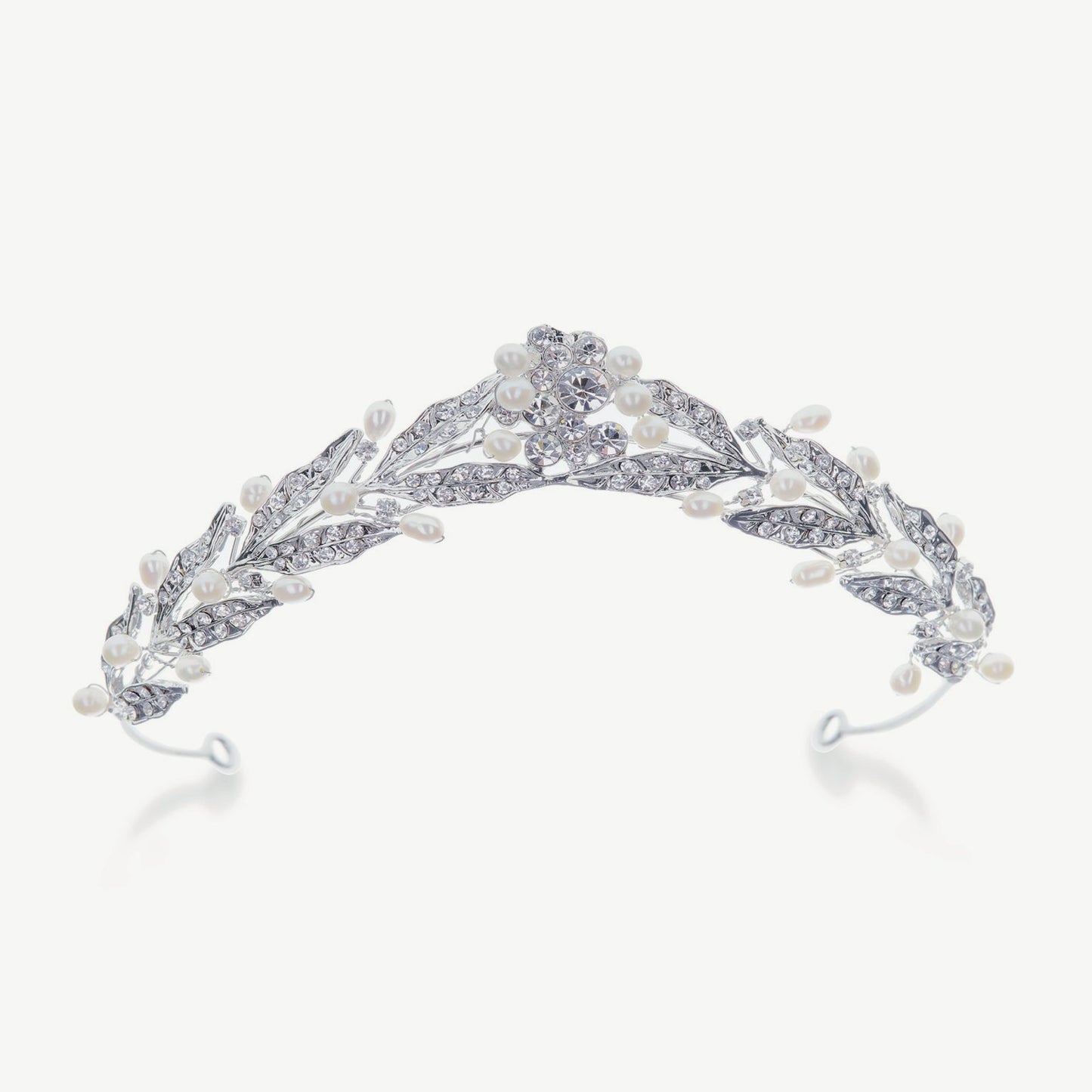 【正規品】Ivory & Co. アイボリー・アンド・コー Persephone ペルセポネ ブライダルティアラ クリスタル パール シルバー 結婚式 アクセサリー (IC-T18)【結婚式　アクセサリー　ティアラ　ヘッドドレス　ヘアアクセサリー】