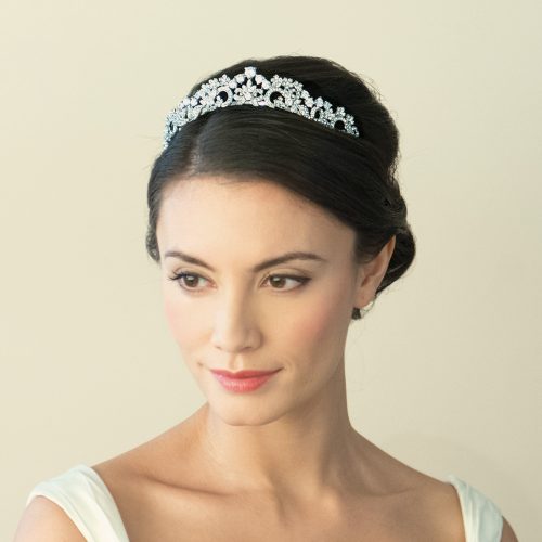 【正規品】Ivory & Co. アイボリー・アンド・コー Christiana クリスティアナ ブライダルティアラ ジルコニア シルバー 結婚式 アクセサリー (IC-T4)【結婚式　アクセサリー　ティアラ　ヘッドドレス　ヘアアクセサリー】