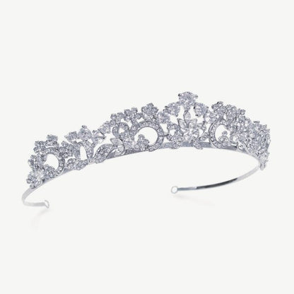 【正規品】Ivory & Co. アイボリー・アンド・コー Christiana クリスティアナ ブライダルティアラ ジルコニア シルバー 結婚式 アクセサリー (IC-T4)【結婚式　アクセサリー　ティアラ　ヘッドドレス　ヘアアクセサリー】