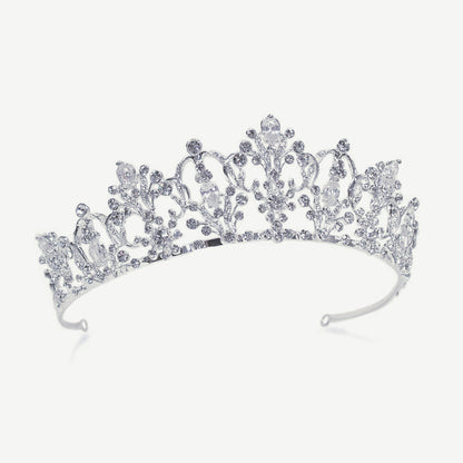 【レンタル】Ivory & Co. アイボリー・アンド・コー Constance コンスタンス ブライダルティアラ クリスタル シルバー 結婚式 アクセサリー (IC-T6-R)【結婚式　アクセサリー　ティアラ　ヘッドドレス　ヘアアクセサリー】