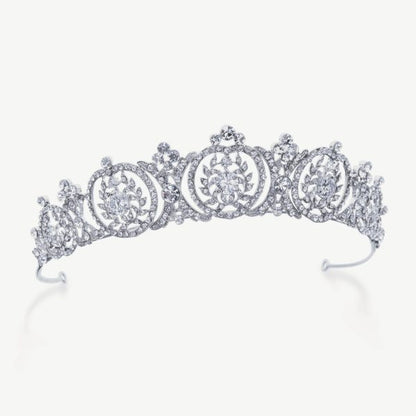 【レンタル】Ivory & Co. アイボリー・アンド・コー Eugenie ユージニー ブライダルティアラ クリスタル シルバー 結婚式 アクセサリー (IC-T7-R)【結婚式　アクセサリー　ティアラ　ヘッドドレス　ヘアアクセサリー】