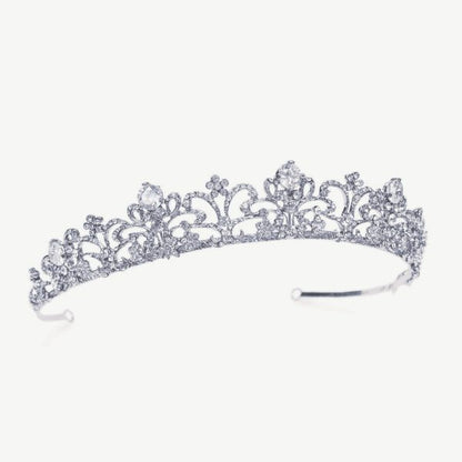 【正規品】Ivory & Co. アイボリー・アンド・コー Elizabeth エリザベス ブライダルティアラ ジルコニア シルバー 結婚式 アクセサリー (IC-T8)【結婚式　アクセサリー　ティアラ　ヘッドドレス　ヘアアクセサリー】