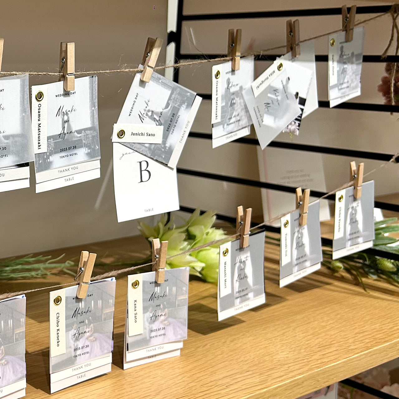 席札+メッセージカード “Index mini”|Aタイプ【結婚式 ペーパー 席札】