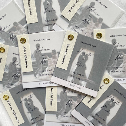 席札+メッセージカード “Index mini”|Aタイプ【結婚式 ペーパー 席札】