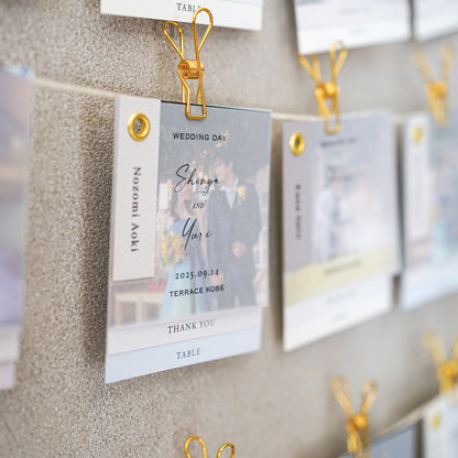 席札+メッセージカード+エスコートカード “Index mini”|Bタイプ【結婚式 ペーパー 席札】