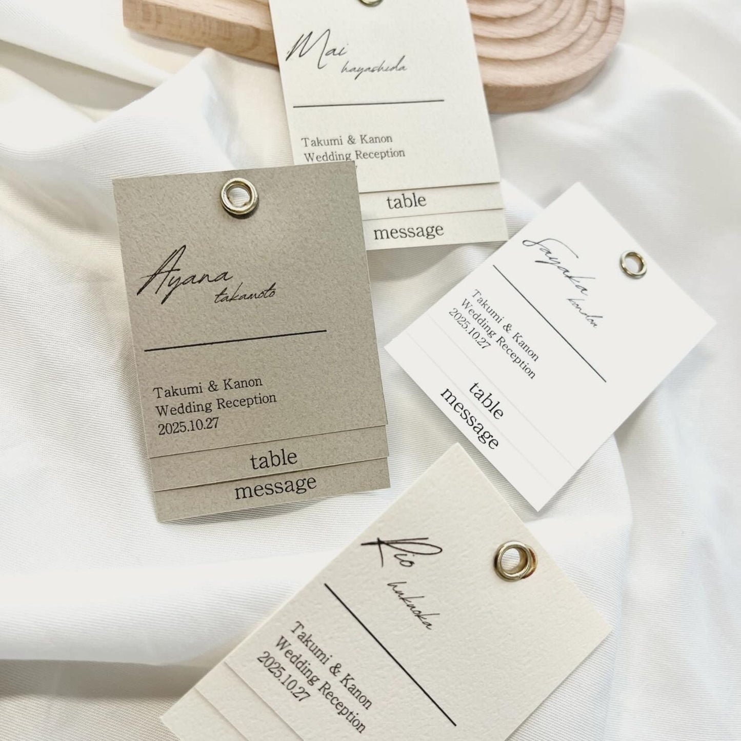 エスコートカード テーブル席次表入り 【結婚式 ペーパー エスコートカード】