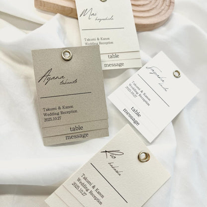 エスコートカード テーブル席次表入り 【結婚式 ペーパー エスコートカード】