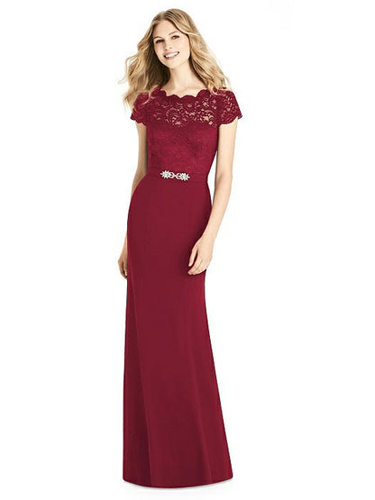 JP1001 ジェニーパッカム Jenny Peckham ブライズメイド 半袖 レース ロングドレス 9色 【結婚式 ブライズメイド アッシャー オーダーメイド】