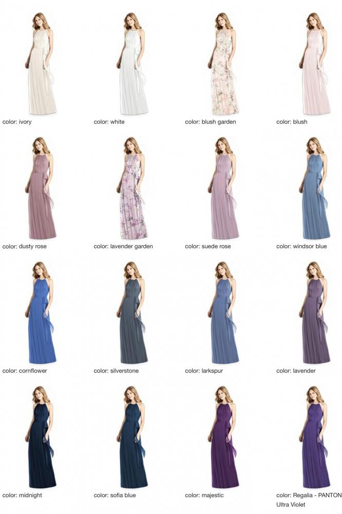 JP1007 Jenny Packham ジェニーパッカム ホルターネック ブライズメイド ロングドレス 70色 【結婚式 ブライズメイド アッシャー オーダーメイド】