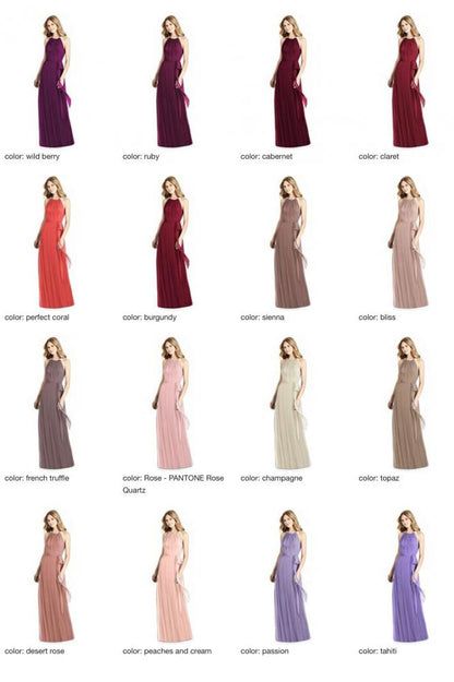 JP1007 Jenny Packham ジェニーパッカム ホルターネック ブライズメイド ロングドレス 70色 【結婚式 ブライズメイド アッシャー オーダーメイド】