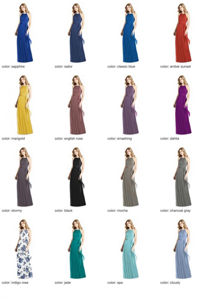 JP1007 Jenny Packham ジェニーパッカム ホルターネック ブライズメイド ロングドレス 70色 【結婚式 ブライズメイド アッシャー オーダーメイド】