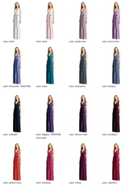 JP1026 Jenny Packham ジェニーパッカム ブライズメイド サテン ロングドレス 40色 【結婚式 ブライズメイド アッシャー オーダーメイド】