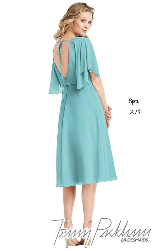 JP1030 Jenny Packham ジェニーパッカム ブライズメイド ドルマンスリーブ ショートドレス 79色 【結婚式 ブライズメイド アッシャー オーダーメイド】