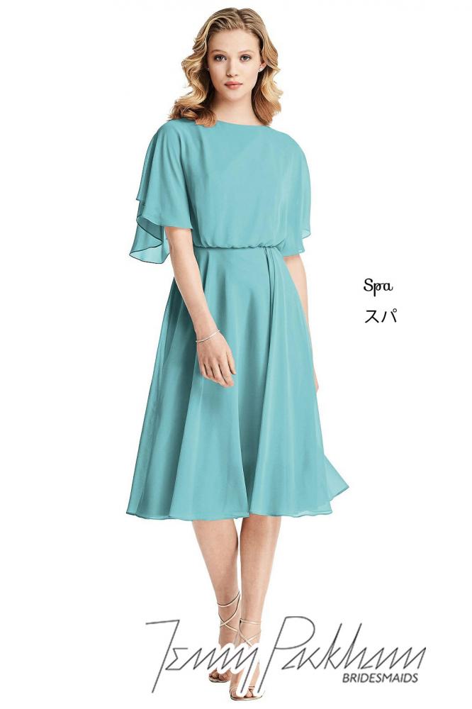 JP1030 Jenny Packham ジェニーパッカム ブライズメイド ドルマンスリーブ ショートドレス 79色 【結婚式 ブライズメイド アッシャー オーダーメイド】