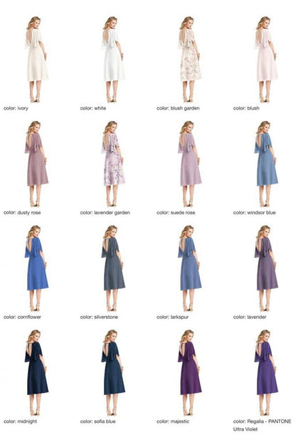 JP1030 Jenny Packham ジェニーパッカム ブライズメイド ドルマンスリーブ ショートドレス 79色 【結婚式 ブライズメイド アッシャー オーダーメイド】