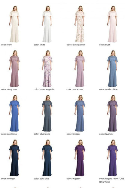 JP1038 Jenny Packham ジェニーパッカム ブライズメイド ロングドレス 79色 【結婚式 ブライズメイド アッシャー オーダーメイド】