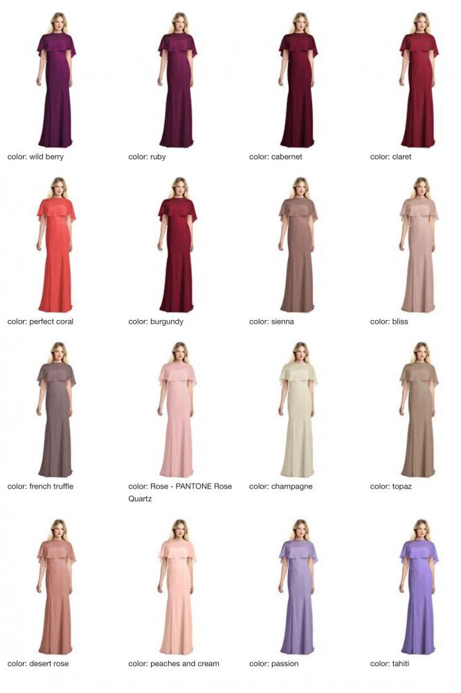 JP1038 Jenny Packham ジェニーパッカム ブライズメイド ロングドレス 79色 【結婚式 ブライズメイド アッシャー オーダーメイド】