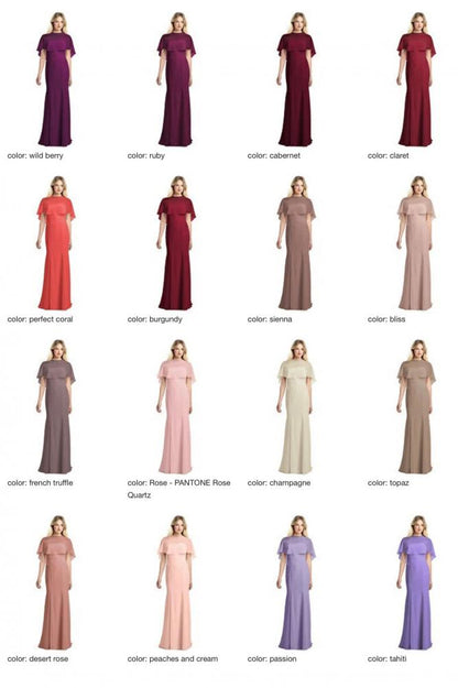 JP1038 Jenny Packham ジェニーパッカム ブライズメイド ロングドレス 79色 【結婚式 ブライズメイド アッシャー オーダーメイド】